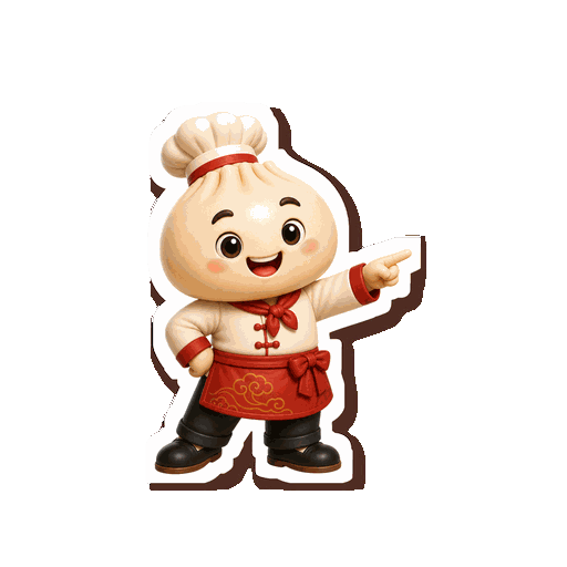 Animated Bao pointing sticker