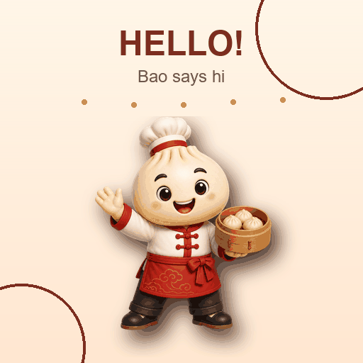 Animated Bao hello reaction