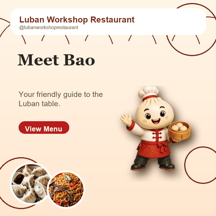 Animated Meet Bao social post