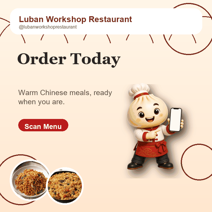 Animated Bao order today social post