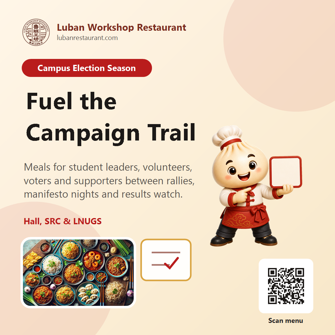 Student election campaign graphic