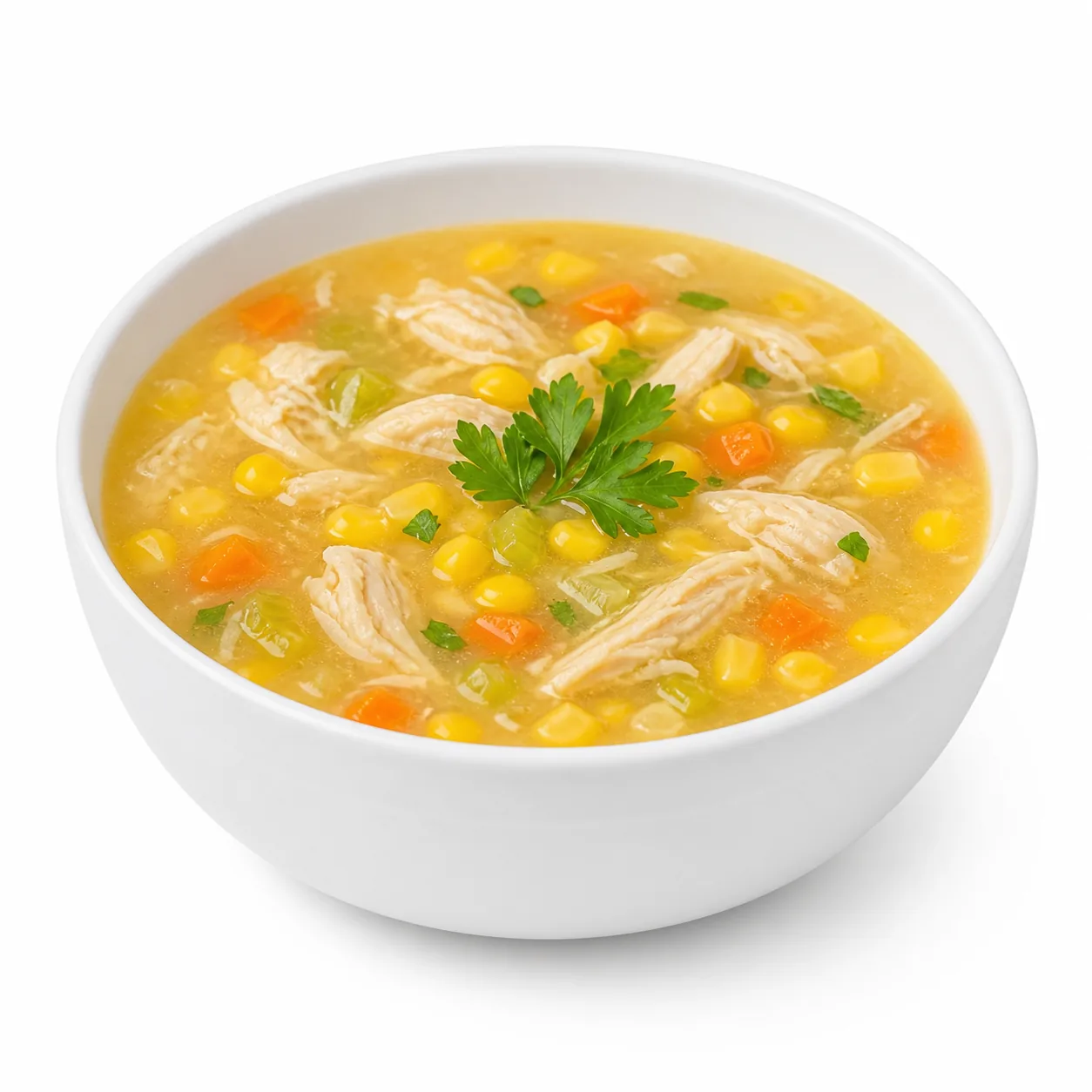 Chicken and sweet corn soup from Luban Workshop